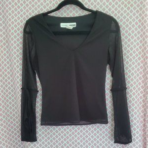 VTG 90's Romantic Goth Bell-Sleeved Blouse